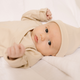 UAUA Collections - Pima Cotton Kimono Newborn Gown - Lattè