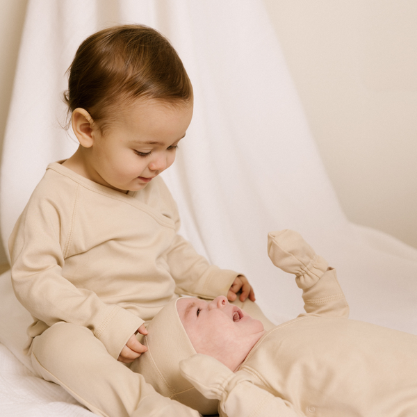 UAUA Collections - Pima Cotton No Scratch Baby Mitts - Lattè