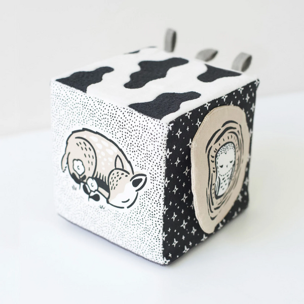 Wee Gallery - High Contrast Soft Block Toy - Baby Animals
