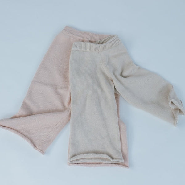 Bloom Cozy Cotton Knit Set - Sand