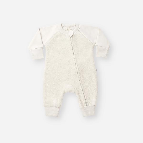 goumikids - Sherpa One-Piece Sweatsuit - Alabaster