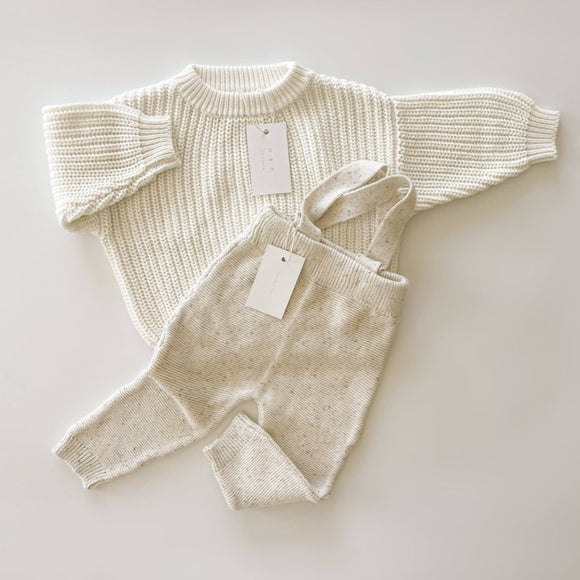 OAT Children - Knit Suspenders - Sprinkle